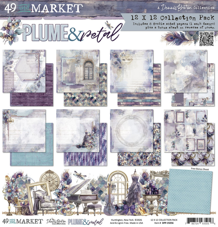 49 and Market | Plume & Petal - 12x12 Paper Pack