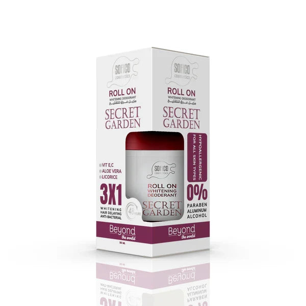 سوفيكو بيوند رول اون 50مل سيكرت جاردن - Sofico Beyond Roll-On Deodorant 50ml - Secret Garden