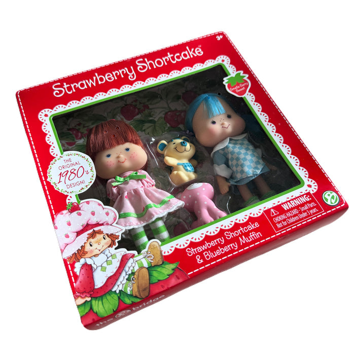 Collectible Strawberry Shortcake Classic Doll Set with Blueberry Muffin and Pets - 2016 by Bridge Direct