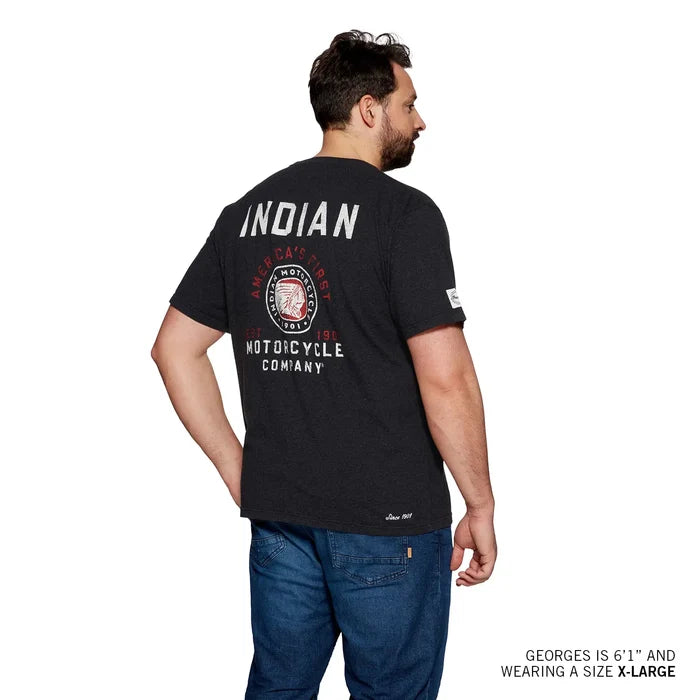 Men's Logo Headdress Pocket T-Shirt, Black