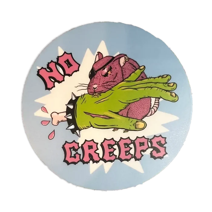 No Creeps Sticker