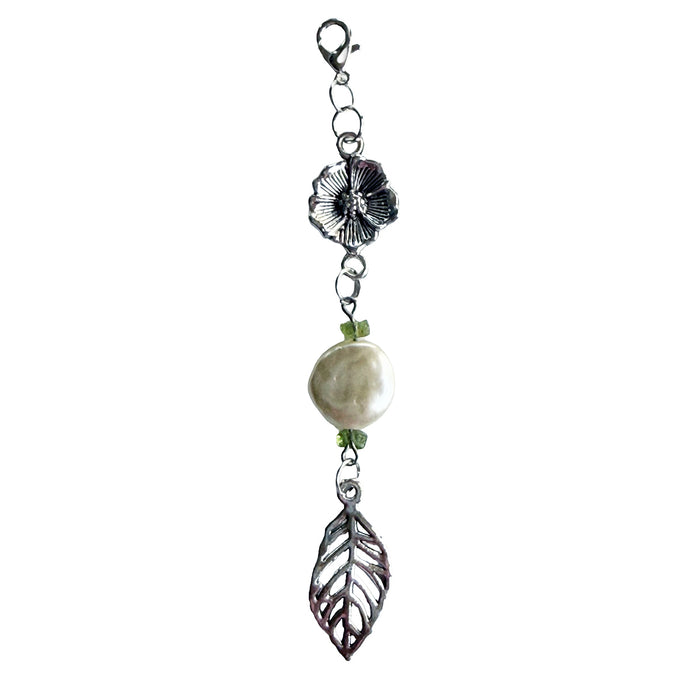 Pearl Leaf Charm Set