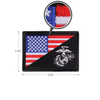 Rothco US Flag / USMC Eagle, Globe and Anchor Morale Patch