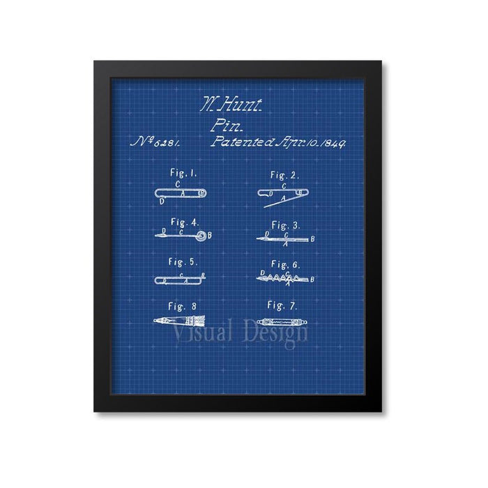Safety Pin Patent Print