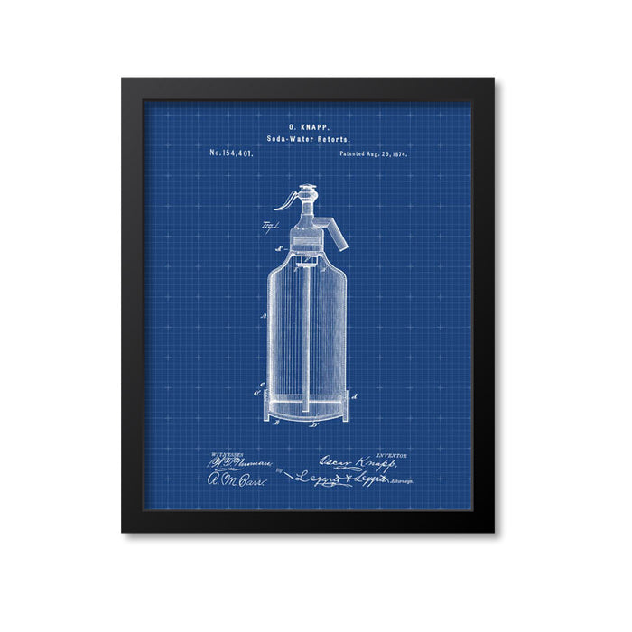 Seltzer Bottle Patent Print