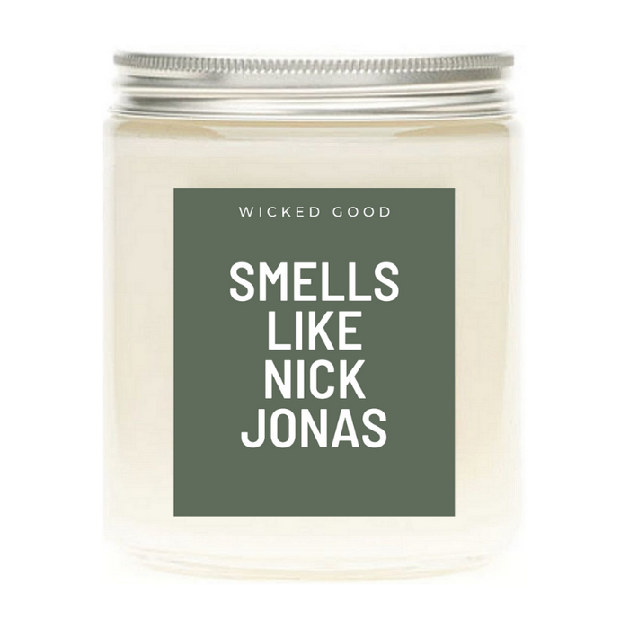 Smells Like Nick Jonas - Soy Wax Candle - Pop Culture Candle - Smells Like Candle Wicked Good