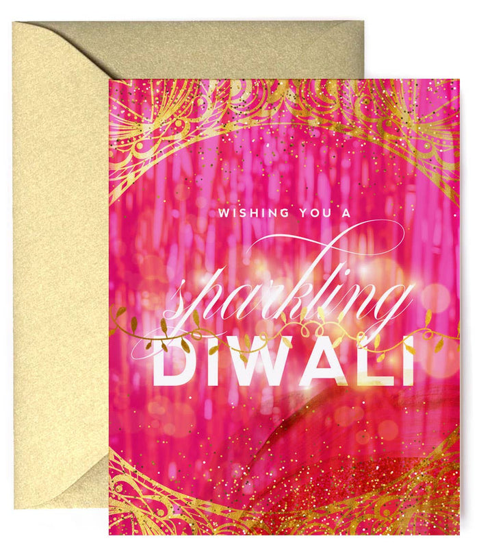 Sparkling Diwali - Stylish Diwali Celebration Card - Taryn x Philip Boutique