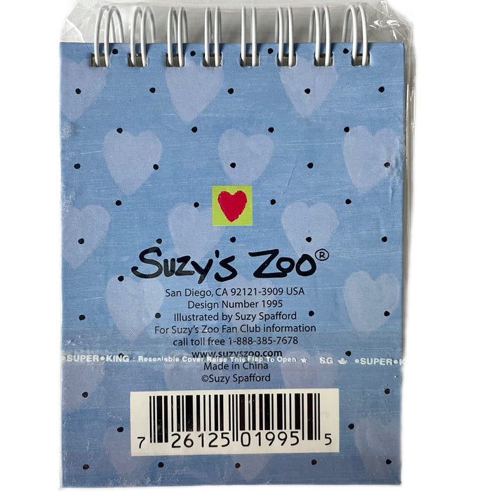 Suzy's Zoo Bears Hardcover Spiral Memo Mini Note Book Journal 3" x 4" Friendship Teddy Bears Shared Hearts