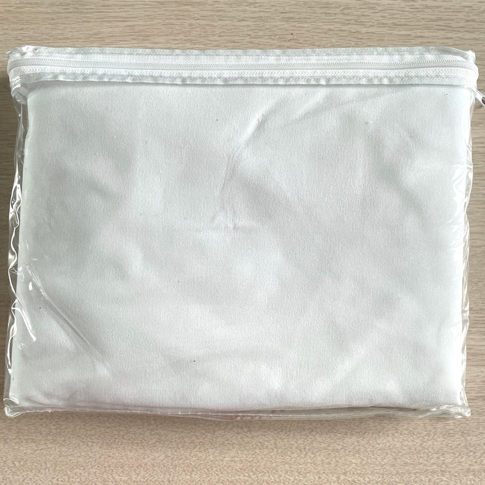 White Queen Bed Skirt / Dust Ruffle 14" Drop Microfiber