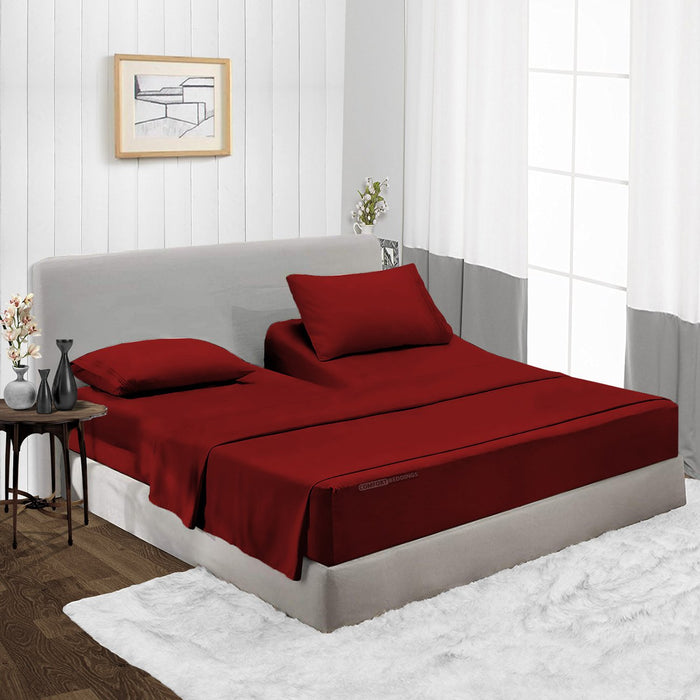 Burgundy Split Head Sheets