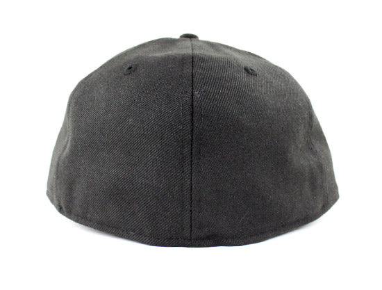 8 Ball New Era 59Fifty Fitted Hats (Black White Gray Under Brim)