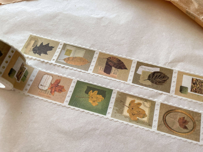 Autumn Leaves Perforated Stamp Washi Tape
