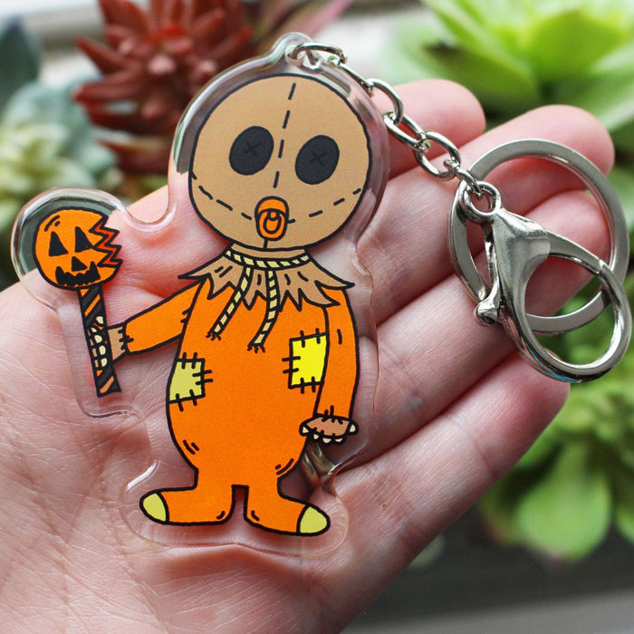 Baby Sam Trick 'r Treat Halloween Keychain