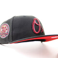 Baltimore Orioles 30th Anniversary 59Fifty New Era Fitted Hat (Black Scarlet Red Under Brim)