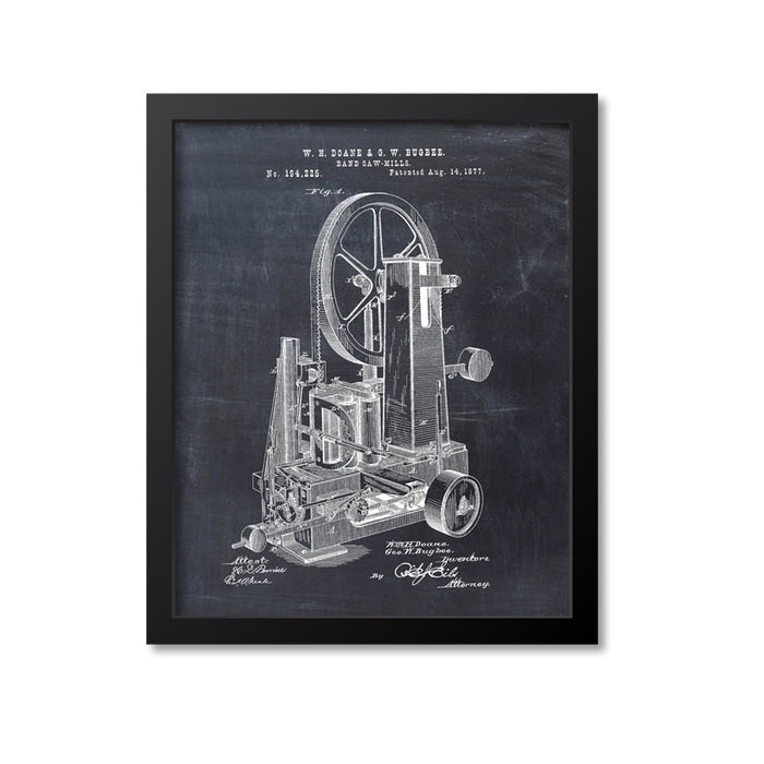 Band Saw Patent Print