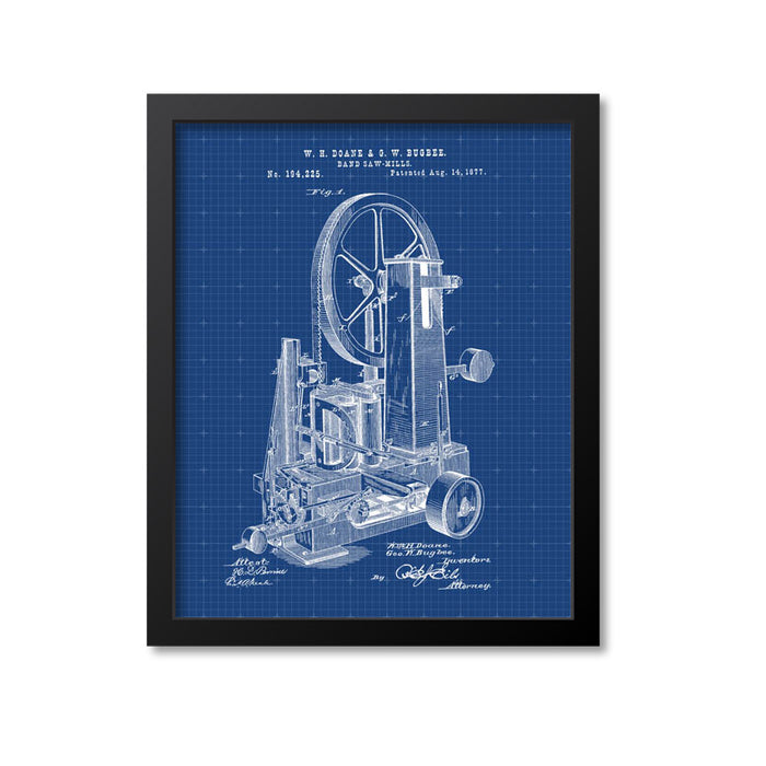 Band Saw Patent Print