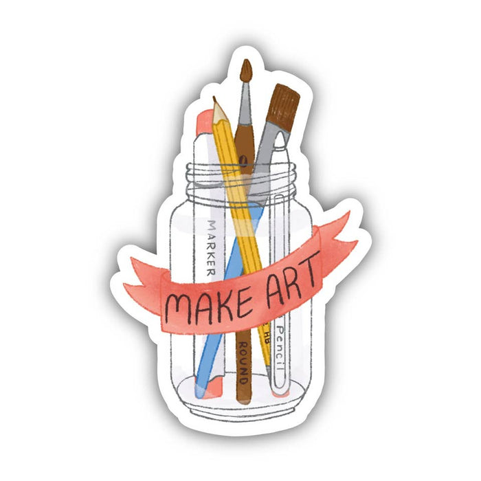 Big Moods 'Make Art' Vinyl Sticker