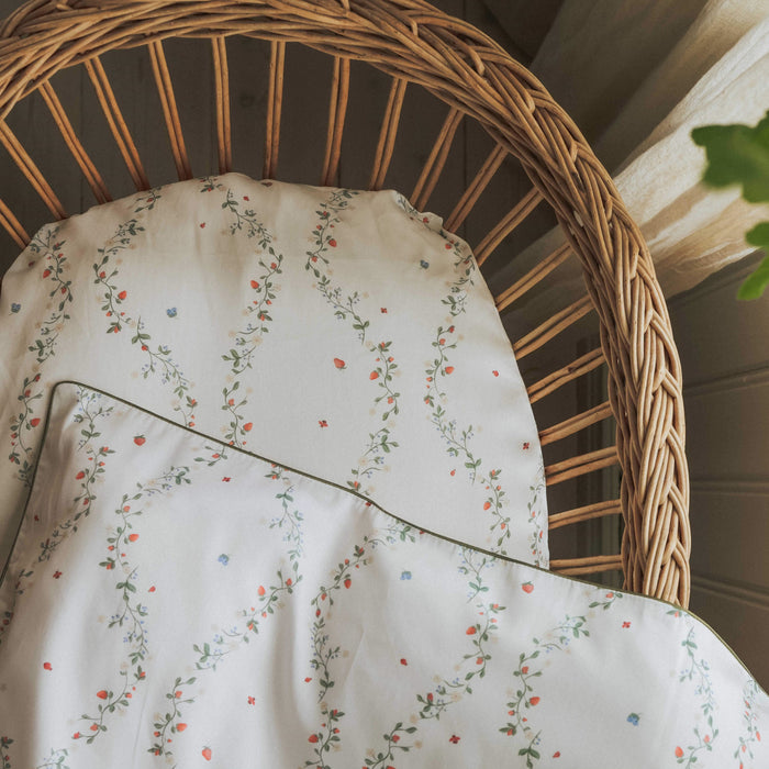 Botanical Berries Baby Duvet in Crib