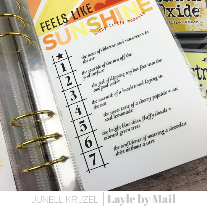 By The Numbers - Ledger - 2x6 Stamp Set