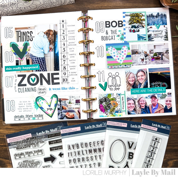 By The Numbers - Ledger - 2x6 Stamp Set