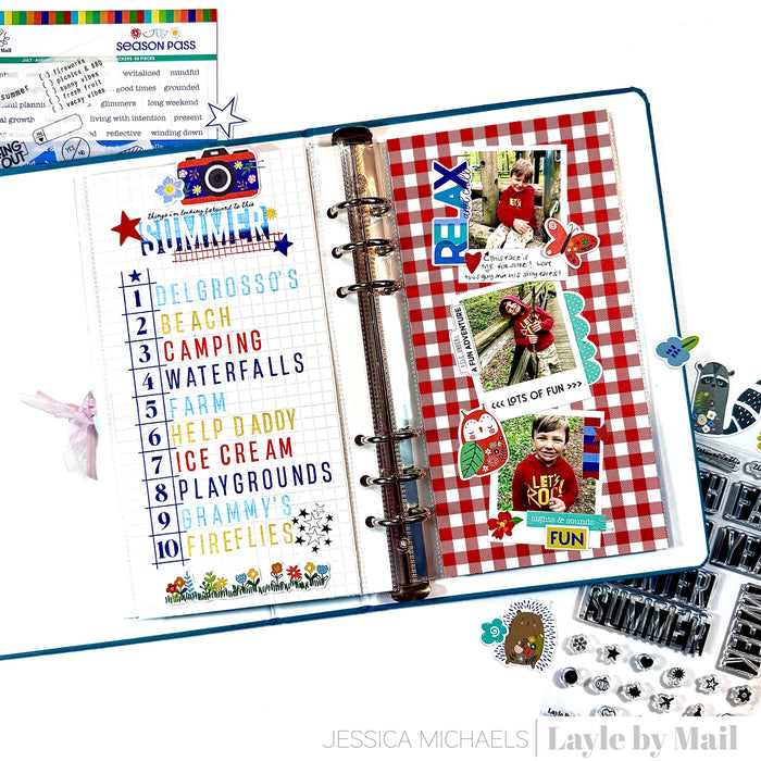 By The Numbers - Ledger - 2x6 Stamp Set