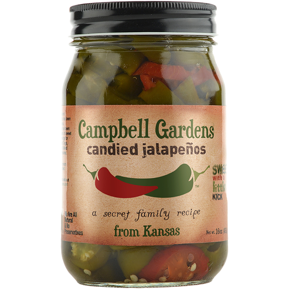 Campbell Gardens Candied Jalapeños 16 oz.