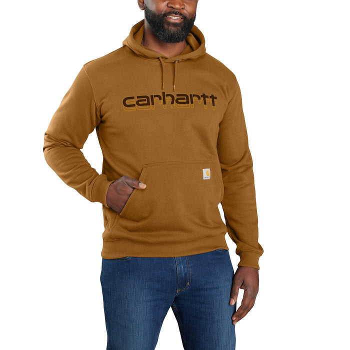 Carhartt Men's Rain Defender® Logo Graphic Sweatshirt Sweatshirts & Hoodies Carhartt Carhartt Brown 2XL Reg