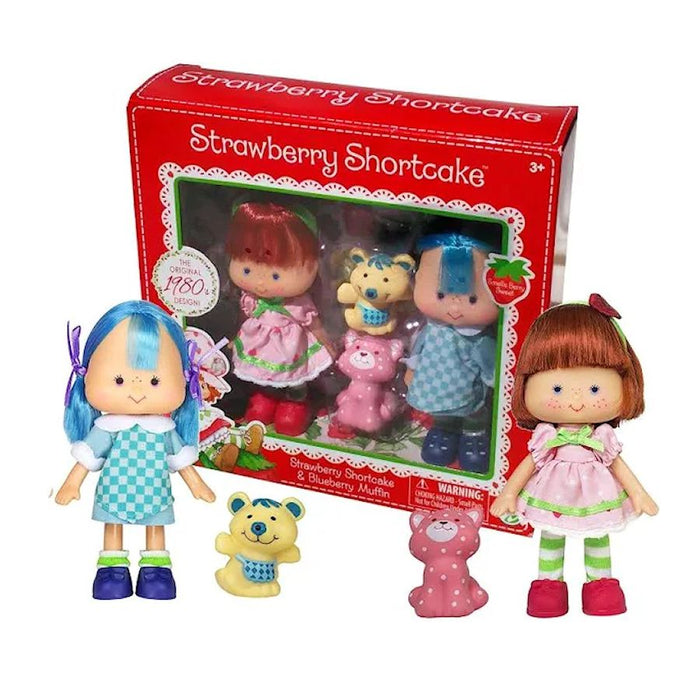 Collectible Strawberry Shortcake Classic Doll Set with Blueberry Muffin and Pets - 2016 by Bridge Direct