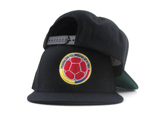 Colombia Crest Snapback Hat (Black Green Under Brim)