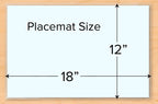 Country Farm Personalized Placemat 18" x 12" Barn Tractor Animals