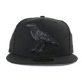 Crow New Era 59FIFTY Fitted Hat (Black Black 2 Gray Under Brim)