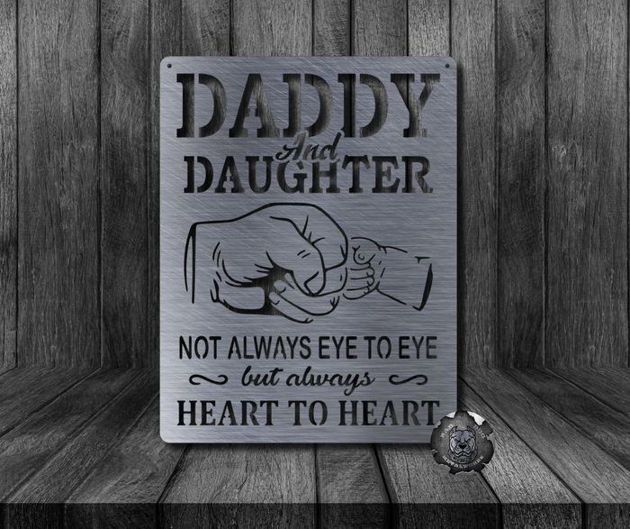 Daddy and Daughter, Not Always Eye to Eye, But Always Heart to Heart