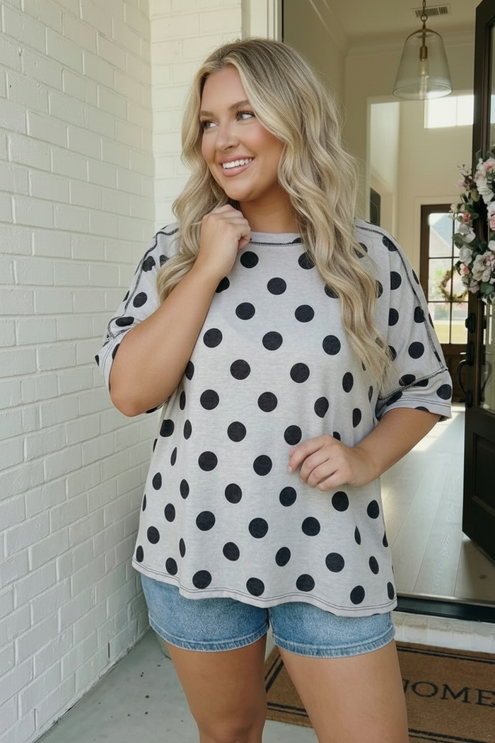 Dots All I Need Oversized Tee