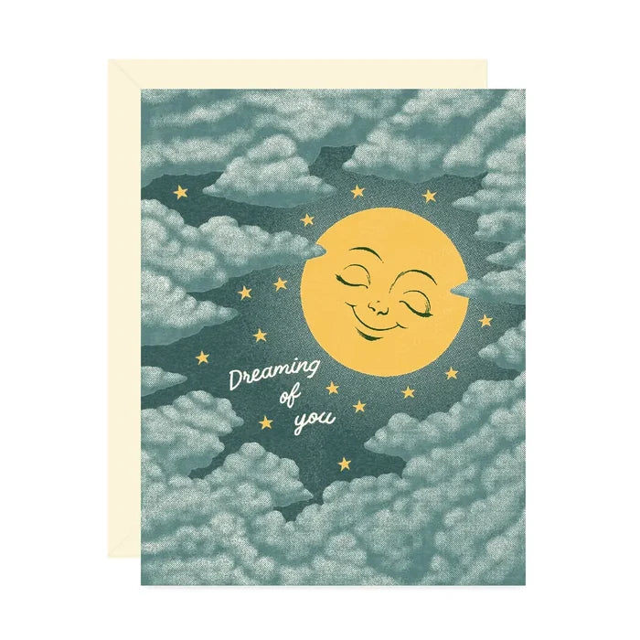 Dreaming of You Moon Love Card