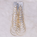 E840 - Exaggerated metal big circle earrings