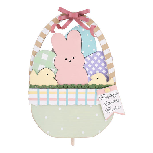 Easter Basket With Peeps  - Welcome Board Topper