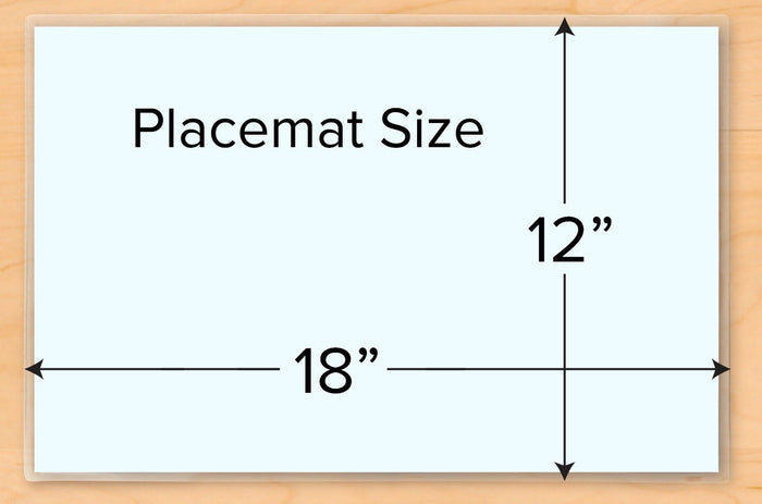 Easter Chicks & Eggs Personalized Placemat 18" x 12" with Alphabet