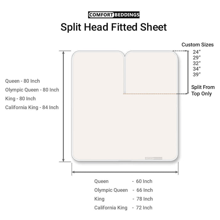 Split Head Fitted Sheet