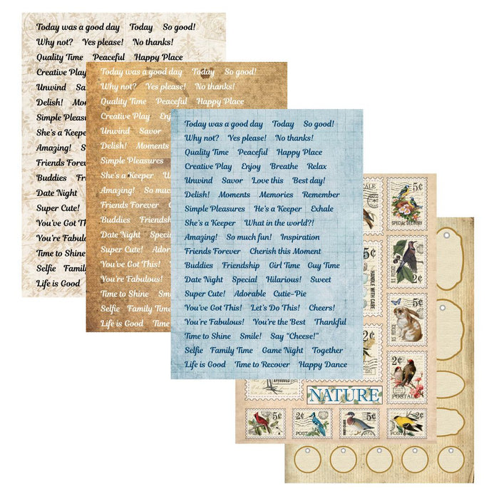 Elizabeth Craft Designs | Everyday Ephemera Paper Pack