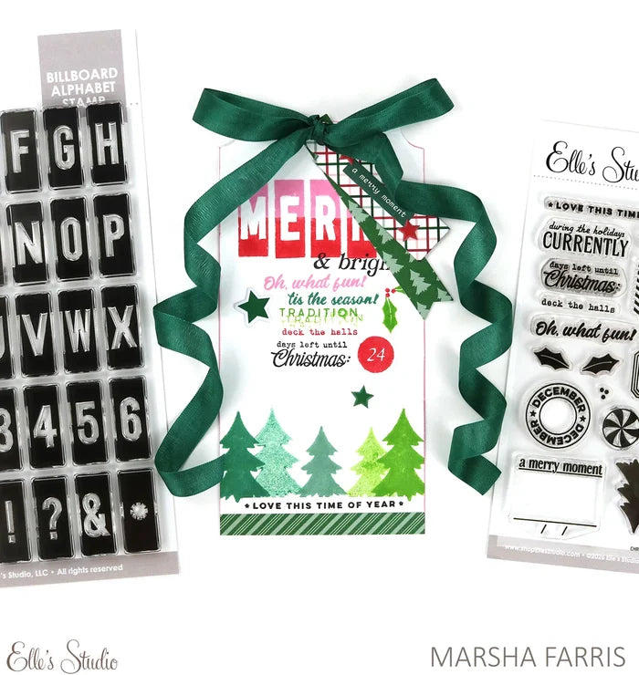 Elle's Studio | Christmas December Phrase Cardstock Stickers