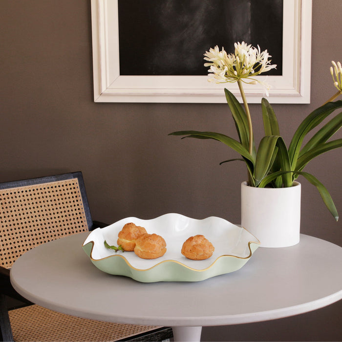 Beatriz Ball Encanto Carola Large Round Platter — With a small pastry serving