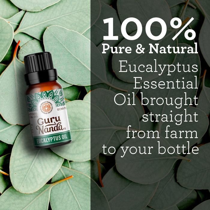 Eucalyptus Essential Oil, 15 ML - 1 PK - GuruNanda