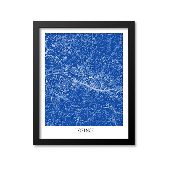 Florence Map Art Print, Italy