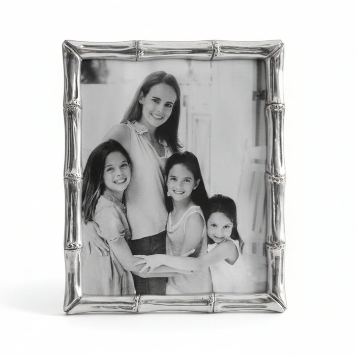 Beatriz Ball Frame Garden Bamboo 8 x 10 Frame — With an illustrative family photograph on white