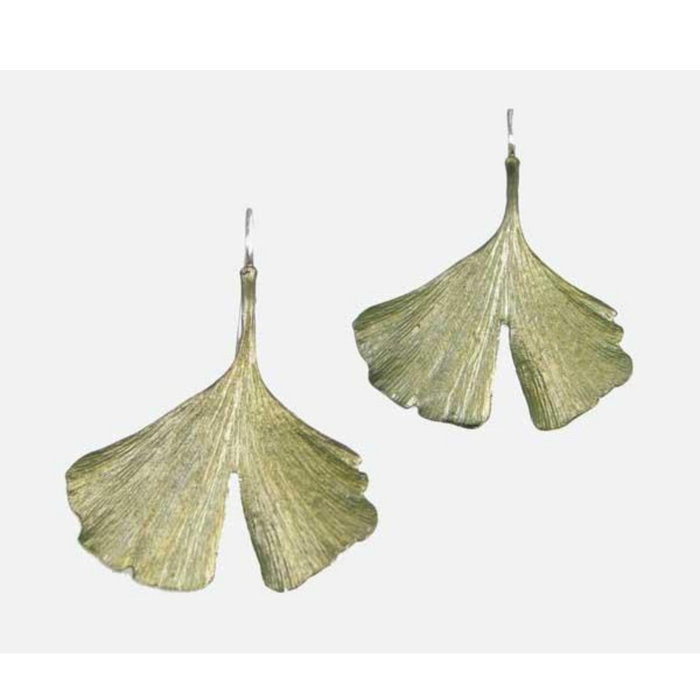 Gingko Single Leaf Wire Earrings