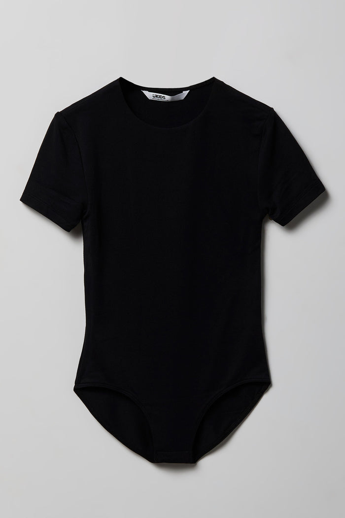 Girls Contour Crew Neck Bodysuit