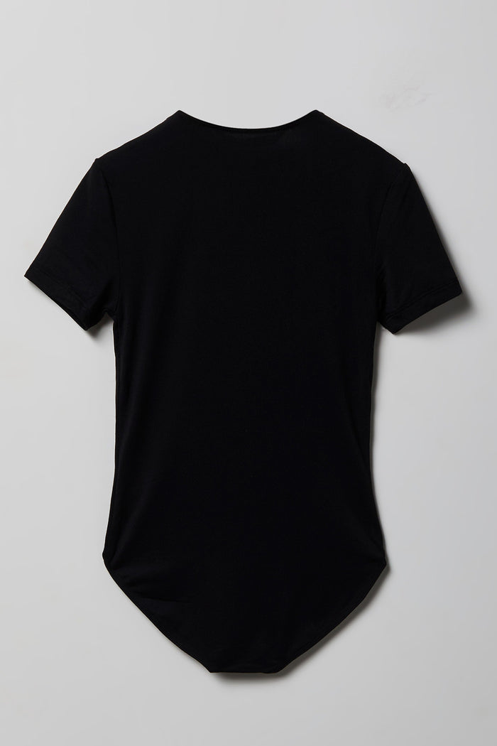 Girls Contour Crew Neck Bodysuit