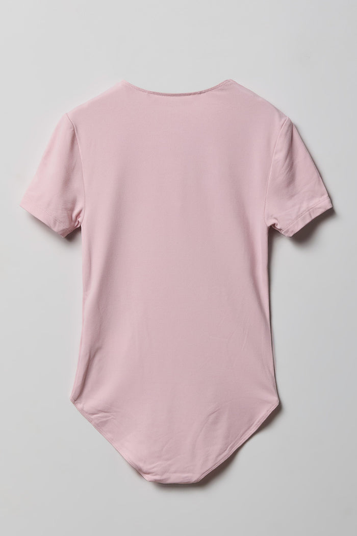 Girls Contour Crew Neck Bodysuit