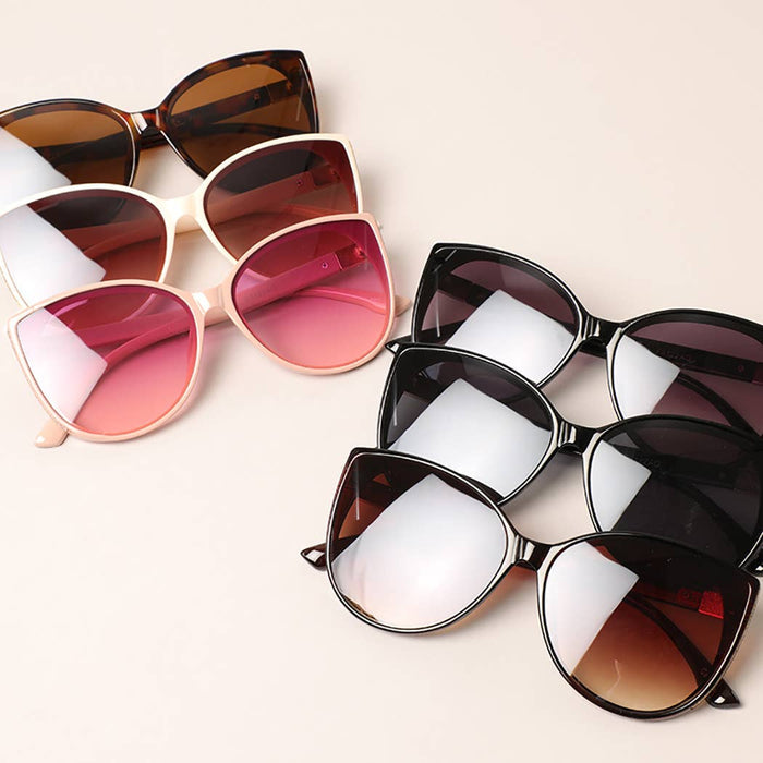 Glitter Detailed Cat Eye Sunglasses