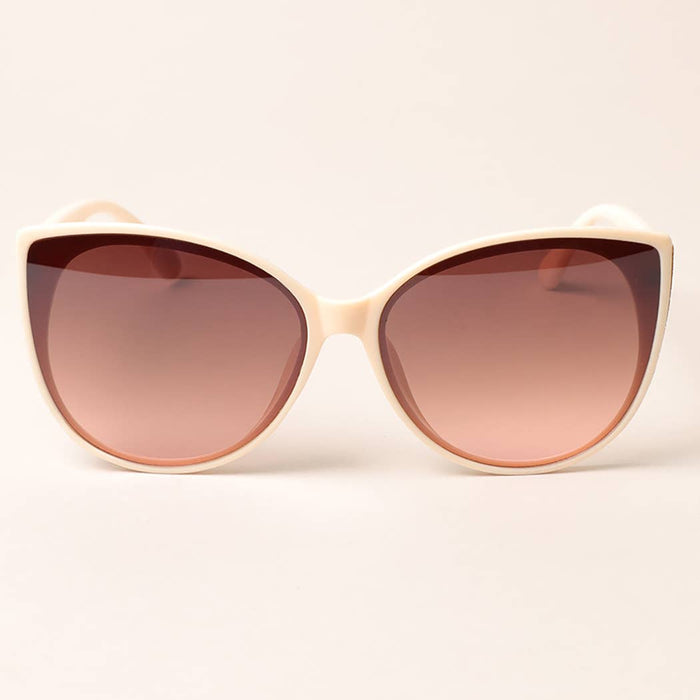 Glitter Detailed Cat Eye Sunglasses